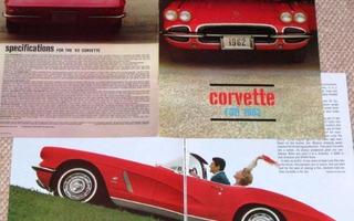 1962 Chevrolet Corvette esite - KUIN UUSI - alkuperäinen