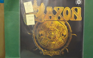 SAXON - SACRIFICE UUSI ´´ SS´´ KORKKAAMATON MUOVEISSAAN LP