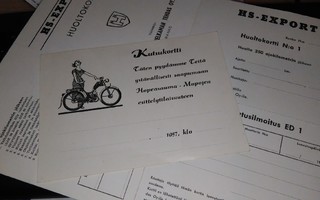 Polkupyörä Helkama mainoskortti PK400/1