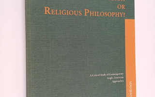 Timo Koistinen : Philosophy of Religion Or Religious Phil...