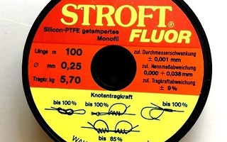 Stroft Fluor siima 0,25 mm 100 m 5,70 kg