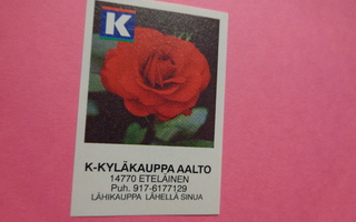 TT-etiketti K K-Kyläkauppa, Aalto, Eteläinen