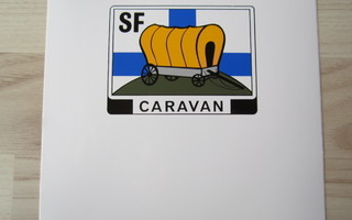 SF Caravan jäsennumeron taustatarra, uusi