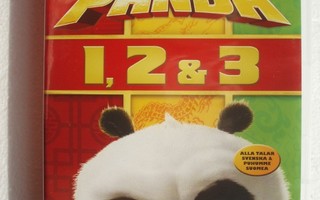 Kung Fu Panda kokoelma 1 -3 (DVD, uusi) animaatio