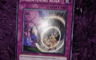 1996 Yu-Gi-Oh 1st Edition Threatening Roar card