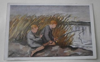Reino Lahdelma: Pojat ongella, Sotilaspk, Kenttäpostia 1944