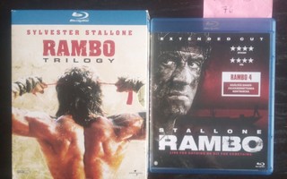 Rambo trilogy ja Rambo 4 extended cut blu-ray