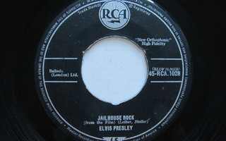 Elvis Presley Jailhouse Rock 7" sinkku Englantilainen