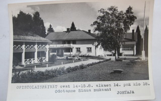 VANHA Postikortti Jyväskylä 1954