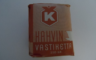 KAHVINVASTIKETTA 1940-LUKU