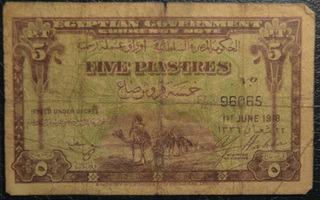 Egypti 1918 5 Piastres