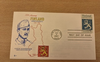 FDC Mannerheim 5c 1967