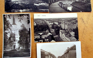 Vanhoja Oulu-postikortteja vuodelta 1925