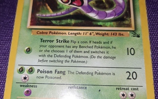 Arbok 31/62 Fossil set uncommon card