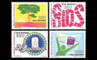 San Marino 1395-8 ** Aids (1988)