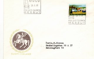OULU: Pohjois-Suomen messut (erikoisleima  29.6.1968)