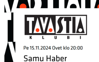 Samu Haber Tavastia Helsinki 15.11.2024 - two tickets