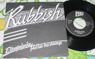 7" RUBBISH Elämänlanka / Hullua hurskaampi Poko Rekords 1984