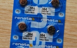 Renata 384 SR41SW – Hopeaoksidiparisto, 10 kpl.