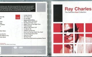 RAY CHARLES . 2 CD-LEVYÄ . THE DEFINITIVE SOUL COLLECTION