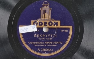 Savikiekko 1929 - Armas Hanttu - Odeon A 228062