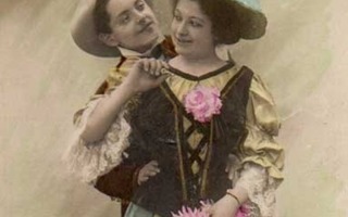 RAKKAUS / Hattupäinen tyttö ja rakastunut mies - 2. 1900-l.