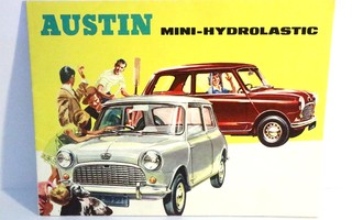 Austin Mini auton myyntiesite Suomi 1950-60-luku