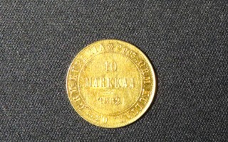 10 MARKKAA 1882 Suomi KULTARAHA