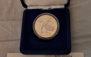 Malta 5e koe-euro .925 hopeaa 2004, painos 150