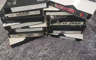 Vanhoja Tv-sarja nauhoituksia ym.(40tuntia 14 kasettia) VHS