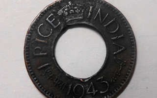 India-British. 1 pice 1943.