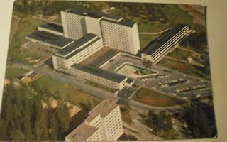 Tampere, Keskussairaala, väri-ilmakuvapk, p. 1981