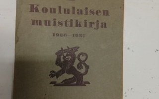 Koululaisen muistikirja 1936 - 1937