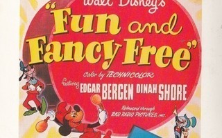 Walt Disney.   " Fun and Fancy Free " elokuvajuliste  p223
