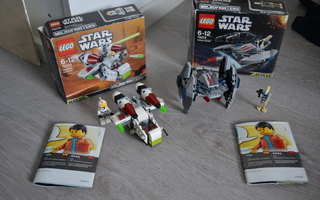 Lego Star Wars Vulture Droid 75073 & Republic Gunship 75076