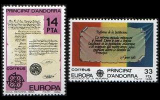 Andorra Sp 153-4 ** Europa (1982)