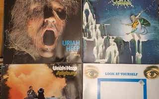 4 kpl URIAH HEEP LP levyjä