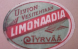 Tyrvää, Ulvion Vesitehtaan Limonaadia -etiketti