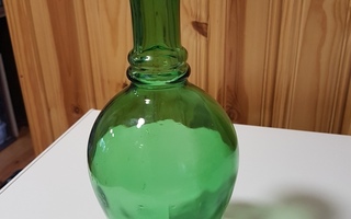 Vihreä karahvi, pullo, maljakko Vintage