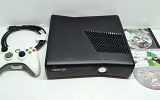 Xbox 360 S 4GB konsoli + ohjain + 3 peliä [2]