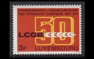 Luxemburg 827 ** Kristillinen työväenliitto 50v (1971)