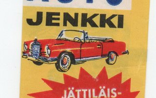 Purkkakääre Hellas. AUTO JENKKI: Jättiläislaatta.