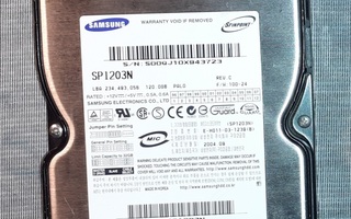 IDE kiintolevy 120 Gb. Samsung SP1203N