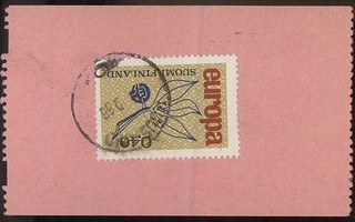 1965 Eurooppa postiautoaseman säilytyskuitilla