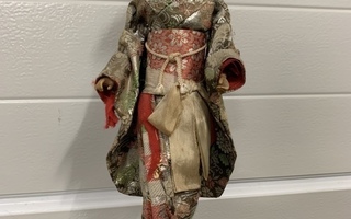 Vanha Japanilainen GEISHA nukke/figuuri 37cm