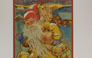 Stina Broome:Vanha Joulukortti,käyttämätön.