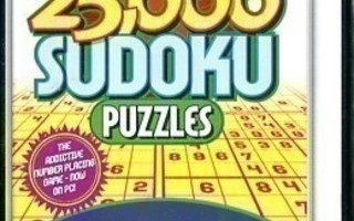 * Sudoku 25 000 Palapeliä PC Muoveissa Lue Kuvaus