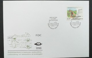 FDC 1990 Maalaiskirjeenkanto Suomessa 100 vuotta, LaPe 1110