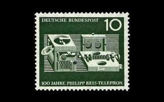 Saksa 373 ** Philipp Reisin puhelin 100v (1961)