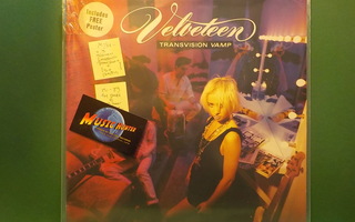 TRANSVISION VAMP - VELVETEEN M-/M- EU -89 1ST PRESS LP